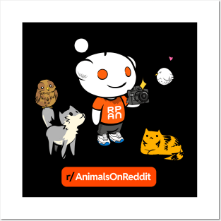 r/AnimalsOnReddit Snoo (with text) - Items Include Posters and Art